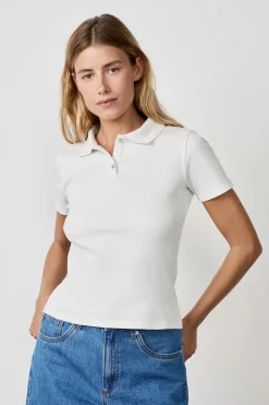 Outlet ETAM Polo de manga corta BLANCO