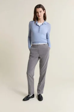 Clearance ETAM Polo de manga larga de lana AZUL