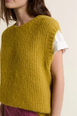 Discount ETAM Pull sans manches VERT