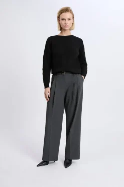 Hot ETAM Pull torsadé dos nu NOIR