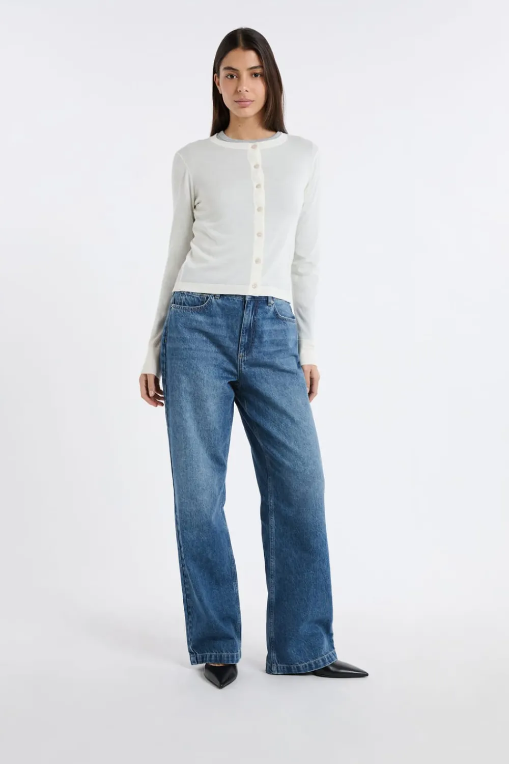 Clearance ETAM Rebeca de lana crudo