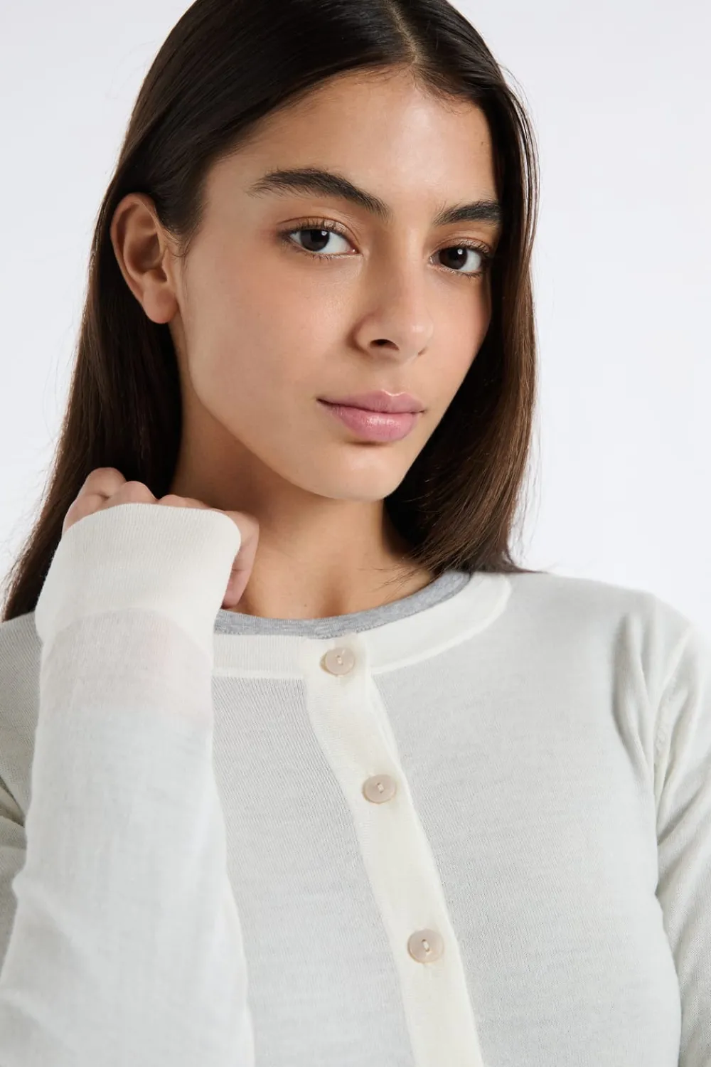 Clearance ETAM Rebeca de lana crudo