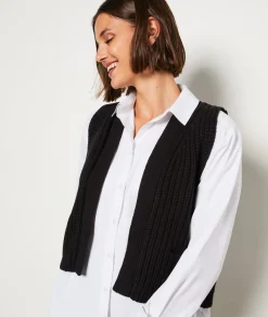 New ETAM Rebeca sin mangas NEGRO