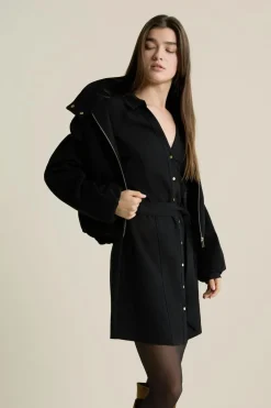 Discount ETAM Robe ceinturée NOIR