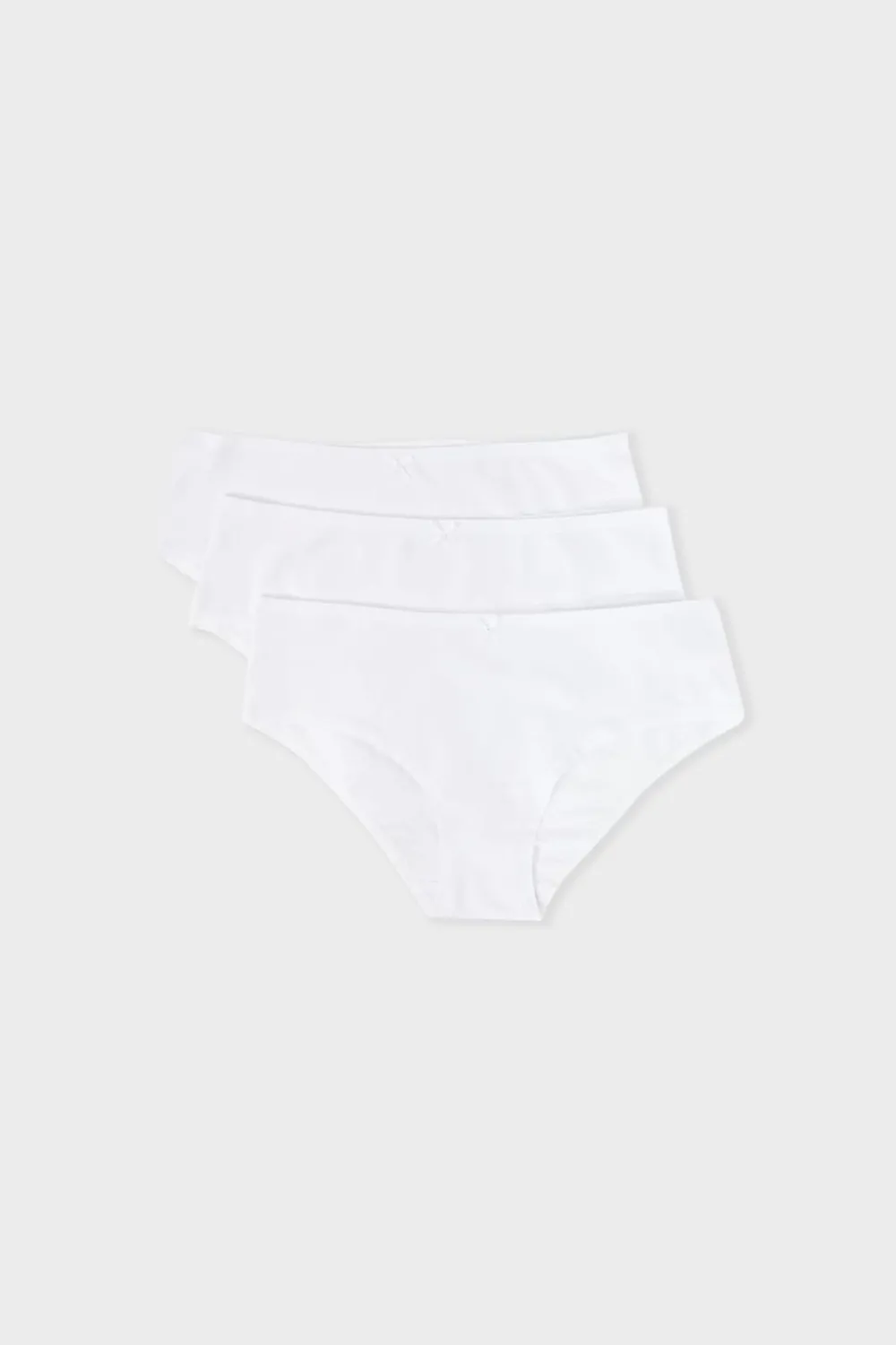 Hot ETAM Set de 3 bragas culottes de algodón BLANCO