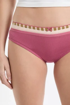 Discount ETAM Set de 3 bragas de algodón BLUSH
