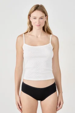 Outlet ETAM Set de 3 braguitas culotte de algodón orgánico NEGRO