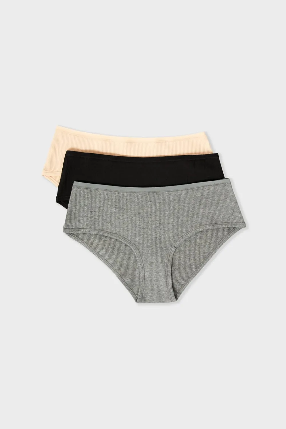New ETAM Set de 3 braguitas culotte de algodón MULTICOLOR