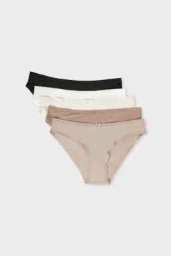 Sale ETAM Set de 5 braguitas de microfibra MULTICOLOR