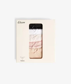 Online ETAM Set de 5 tangas de microfibra MULTICOLOR