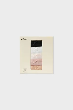 Online ETAM Set de 5 tangas de microfibra MULTICOLOR