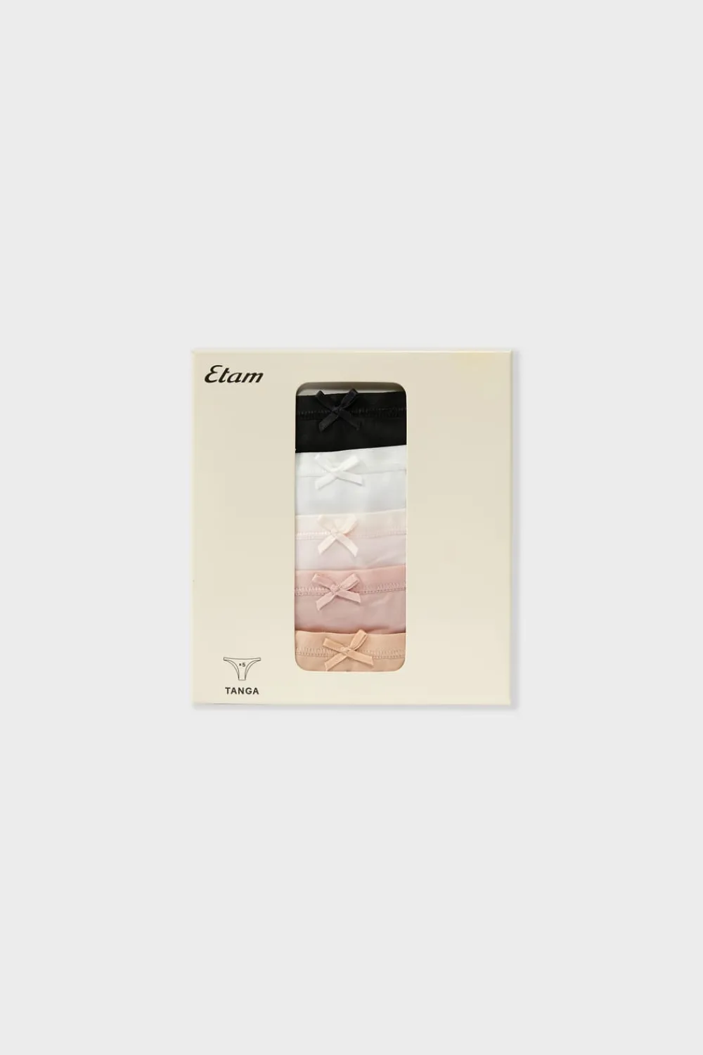 Online ETAM Set de 5 tangas de microfibra MULTICOLOR