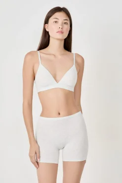 Sale ETAM Short ciclista de algodón orgánico elástico PLATA