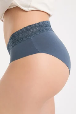 Online ETAM Shorty de algodón sin costuras AZUL PETRÓLEO