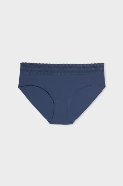 Online ETAM Shorty de algodón sin costuras AZUL PETRÓLEO