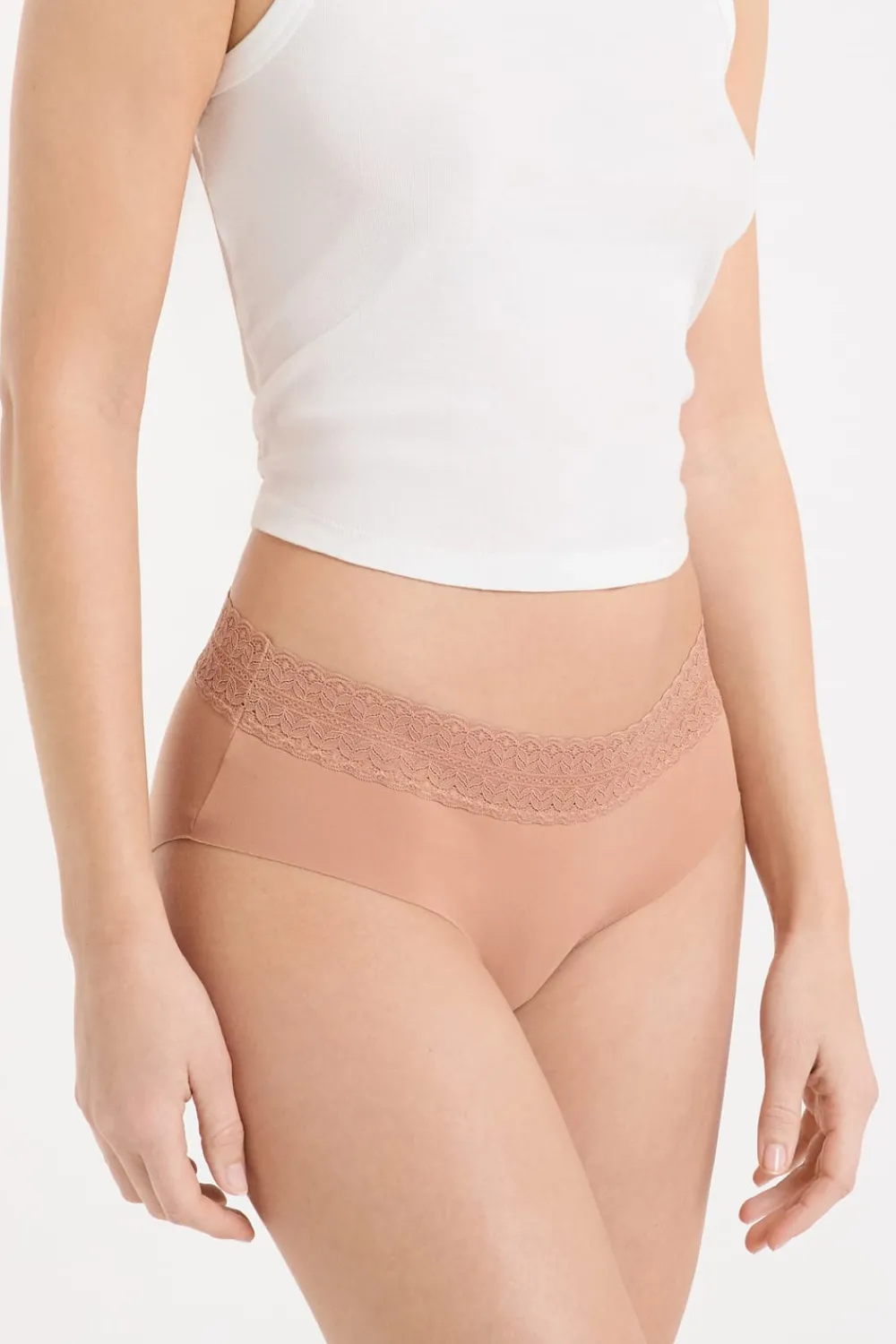 New ETAM Shorty de algodón sin costuras DUNE
