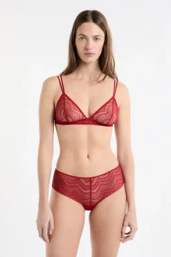 ETAM Shorty en dentelle ROUGE