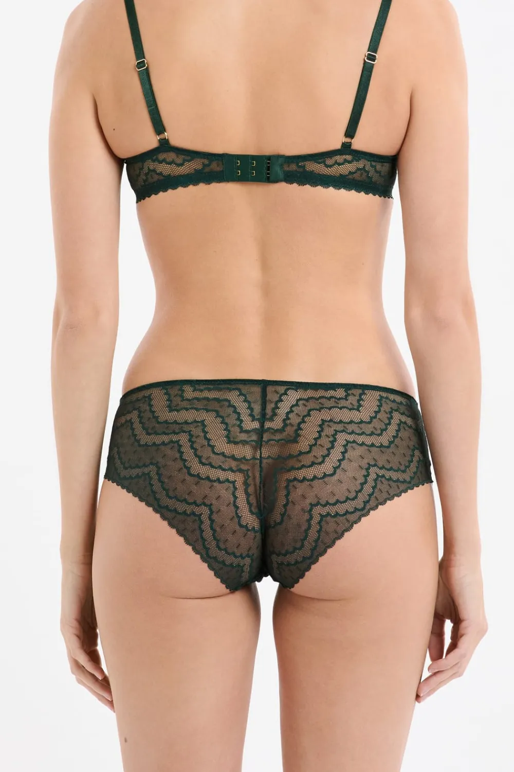 Best ETAM Shorty en dentelle EMERAUDE
