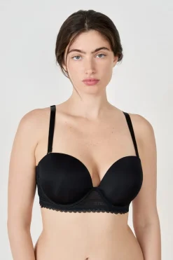 Best ETAM Soutien-gorge bandeau en dentelle NOIR