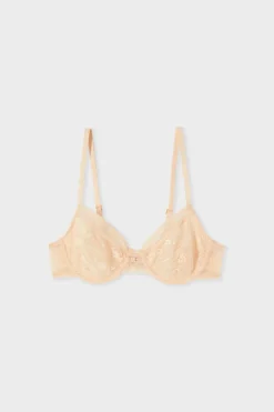 ETAM Soutien-gorge en dentelle avec bijou doré BLUSH