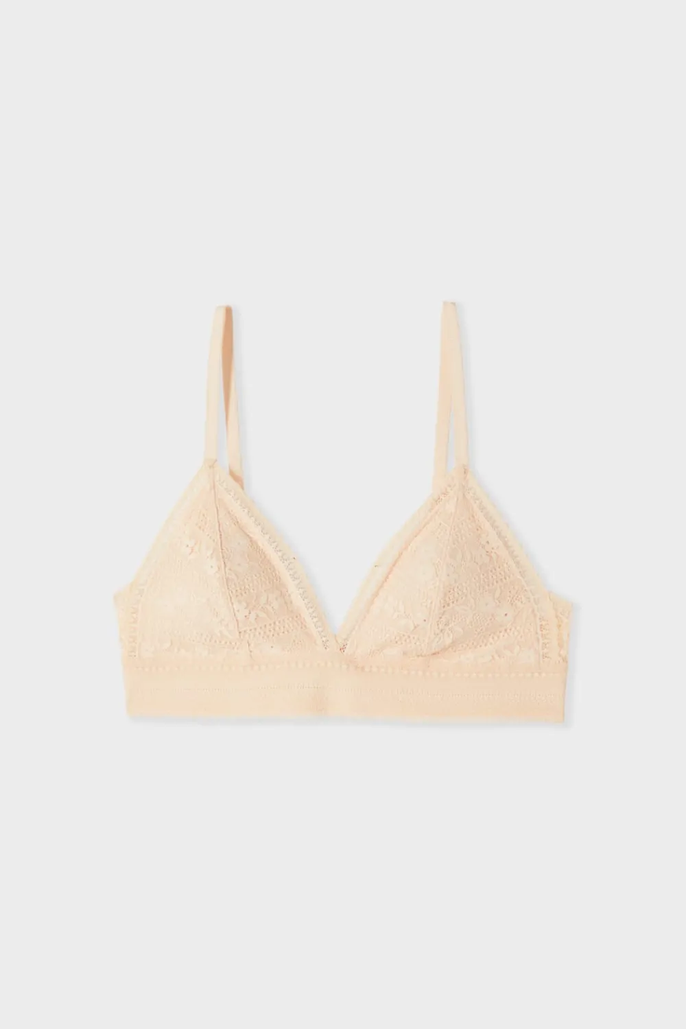 Discount ETAM Soutien-gorge N.8 - Le triangle sans armatures en dentelle BLUSH