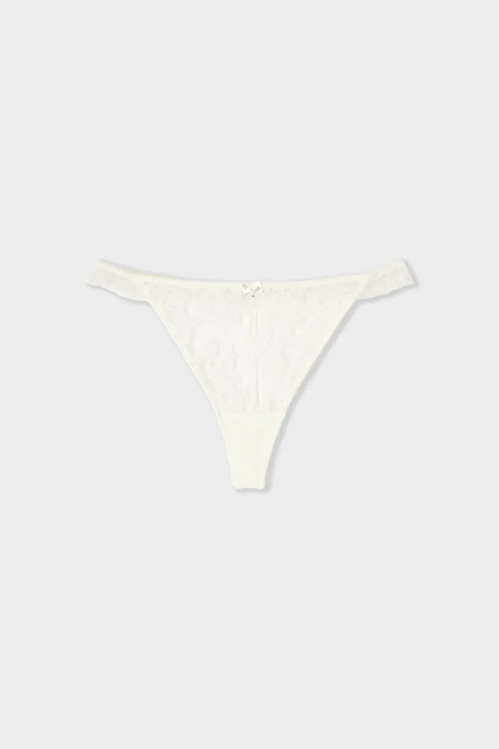 Online ETAM String en dentelle ECRU
