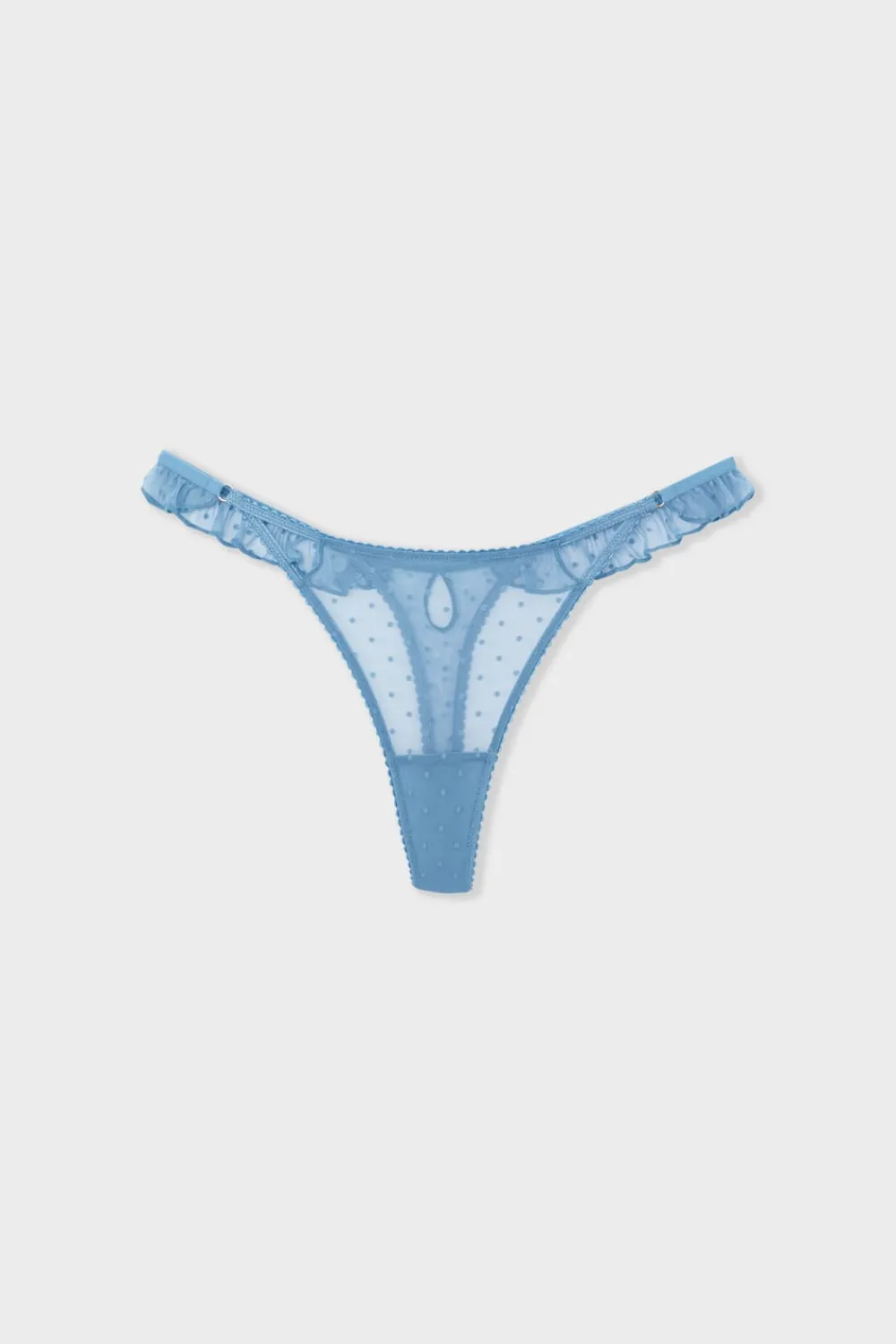 Sale ETAM String en tulle BLEU AZUR