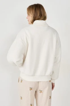 New ETAM Sudadera con cremallera ECRU