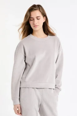Clearance ETAM Sudadera de pijama con cuello redondo GRIS