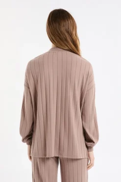 Discount ETAM Sudadera de pijama con cuello redondo MARR&Oacute;N