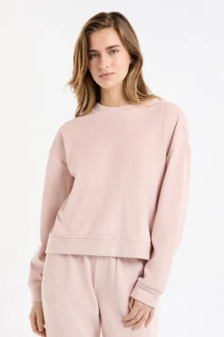 Clearance ETAM Sudadera de pijama con cuello redondo ROSA EMPOLVADO