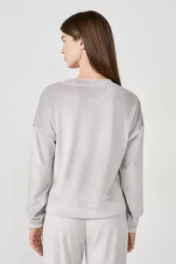 Online ETAM Sudadera de pijama de terciopelo GRIS