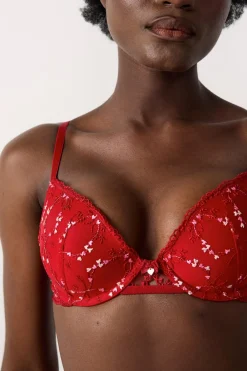 ETAM Sujetador Nº 2 - El push-up escote pronunciado ROJO