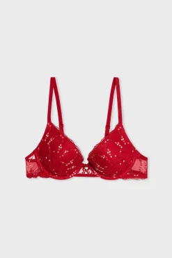 ETAM Sujetador Nº 2 - El push-up escote pronunciado ROJO