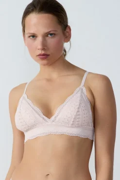 Clearance ETAM Sujetador Nº 8 - Triángulo sin aros ROSA P&Aacute;LIDO