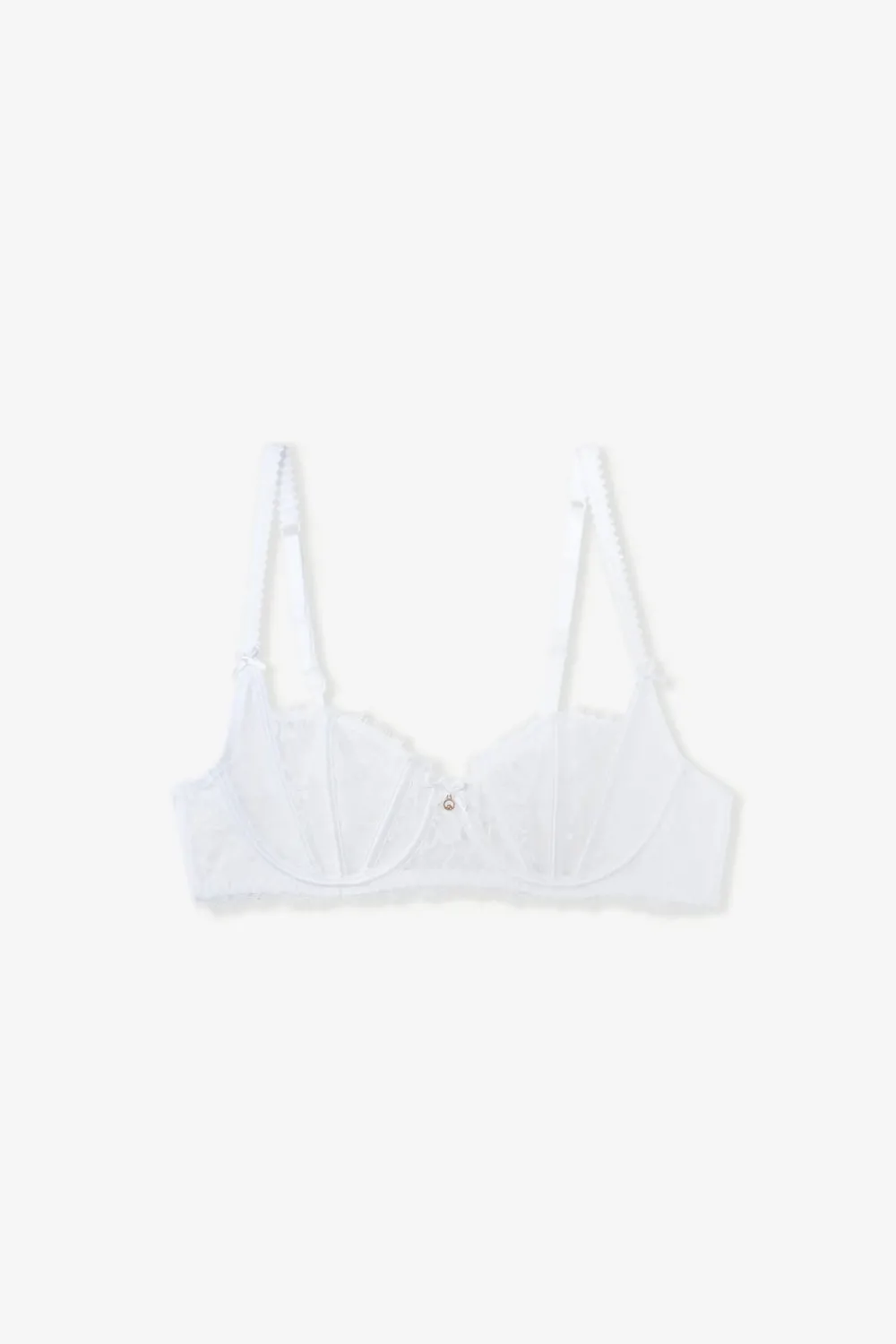 Discount ETAM Sujetador balconette de encaje BLANCO