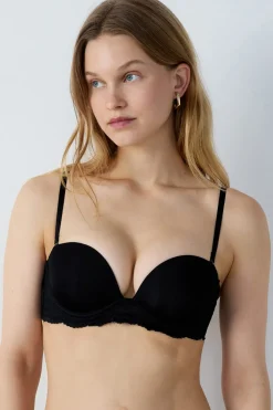 Sale ETAM Sujetador bandeau NEGRO