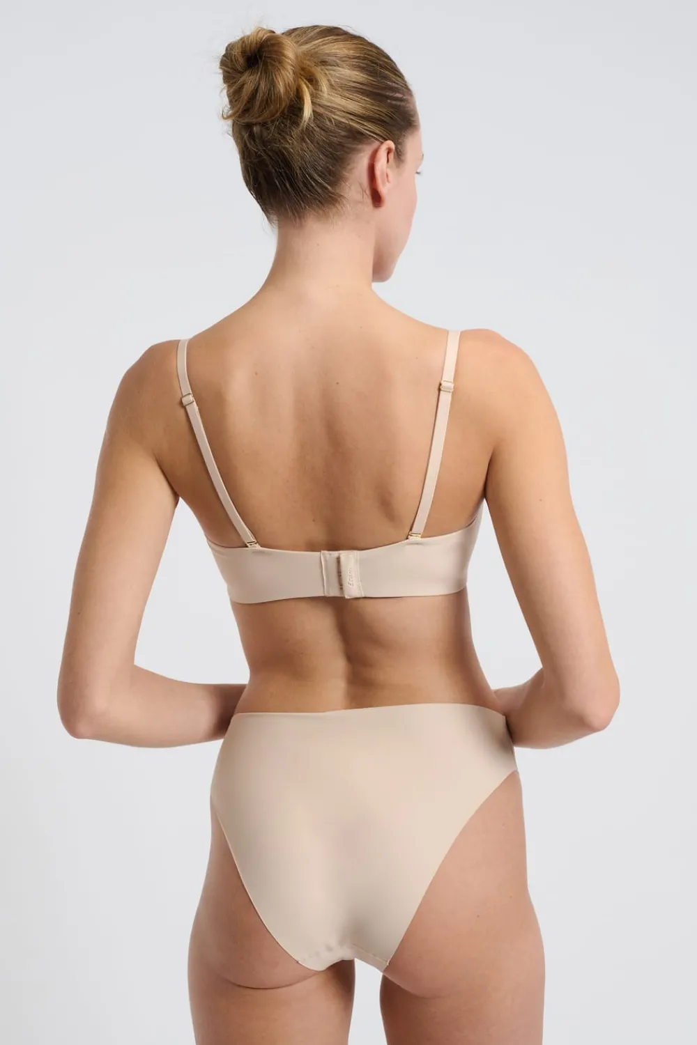 Sale ETAM Sujetador bandeau aros suaves tirantes desmontables C.BEIGE