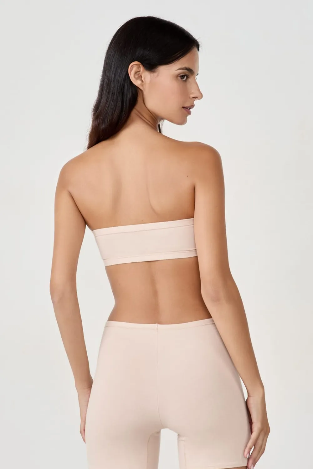 Outlet ETAM Sujetador bandeau con aros de algodón orgánico elástico PIEL