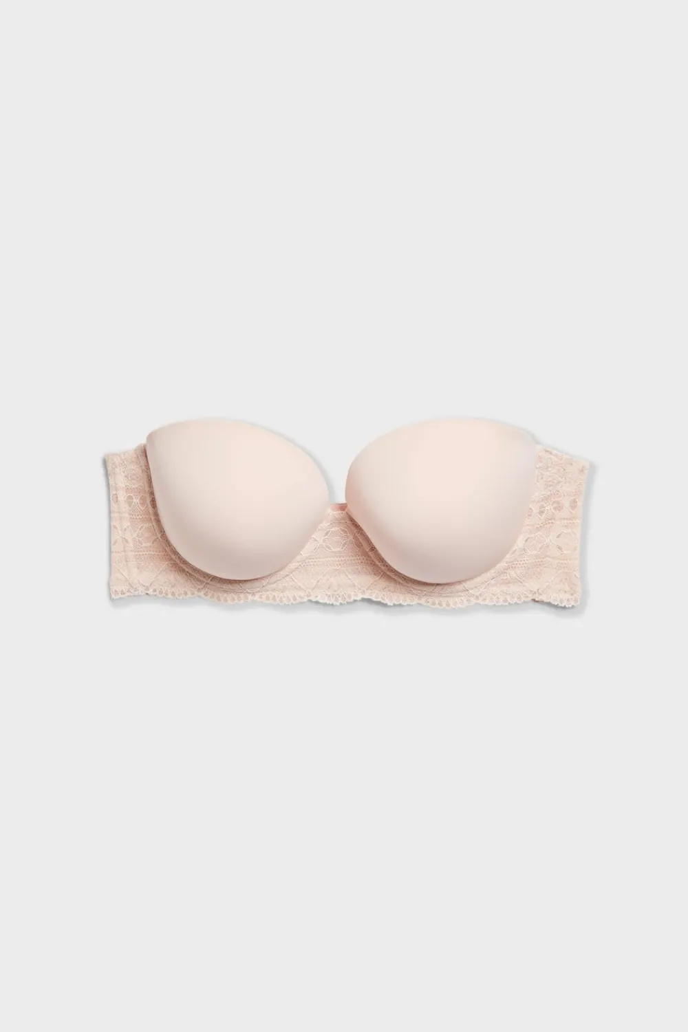 New ETAM Sujetador bandeau con tirantes desmontables - Copa D ROSA EMPOLVADO