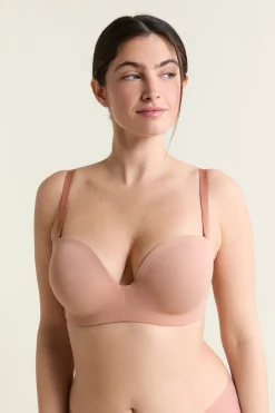 Hot ETAM Sujetador bandeau, copas C-E, tirantes desmontables MAQUILLAJE