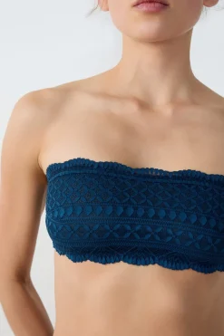 Online ETAM Sujetador bandeau de encaje TINTA