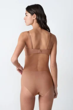 Best ETAM Sujetador bandeau de microfibra con tirantes desmontables MAQUILLAJE