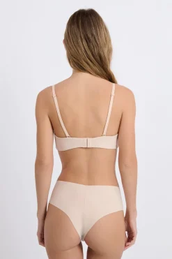 Sale ETAM Sujetador bandeau de microfibra con tirantes desmontables BLANCO ROTO
