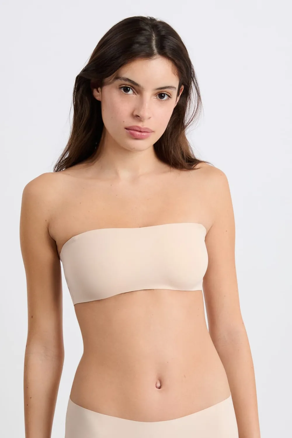Sale ETAM Sujetador bandeau de microfibra BLANCO ROTO