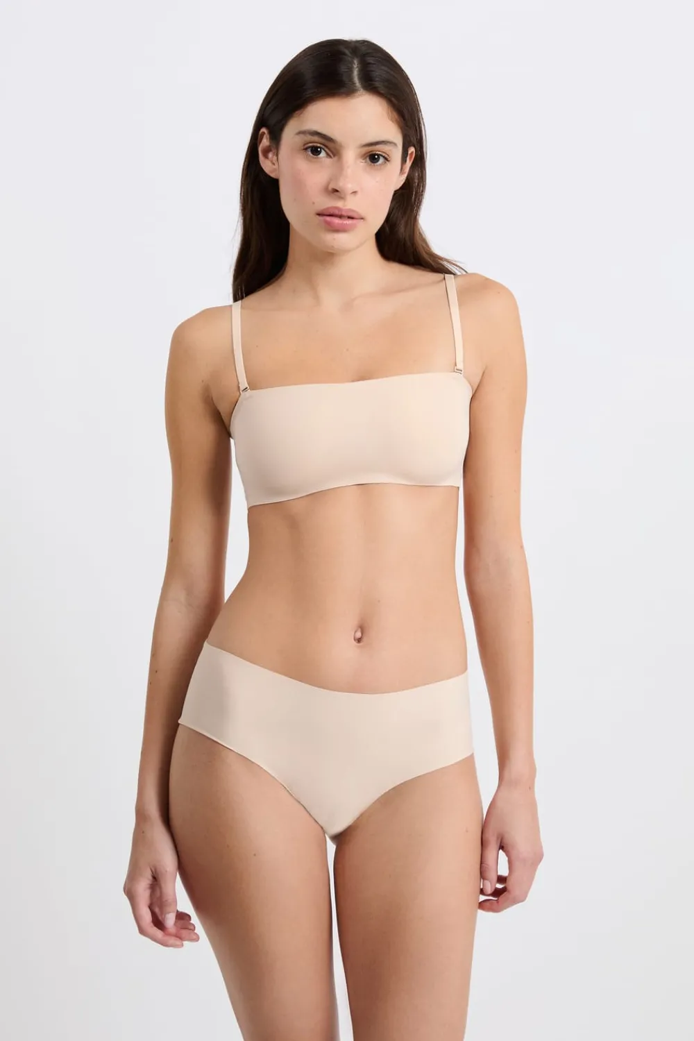 Sale ETAM Sujetador bandeau de microfibra BLANCO ROTO