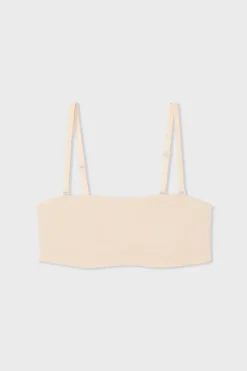 Sale ETAM Sujetador bandeau de microfibra BLANCO ROTO