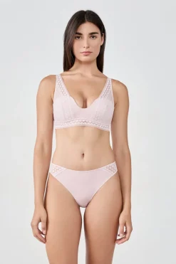 Outlet ETAM Sujetador bandeau foulard ROSA EMPOLVADO