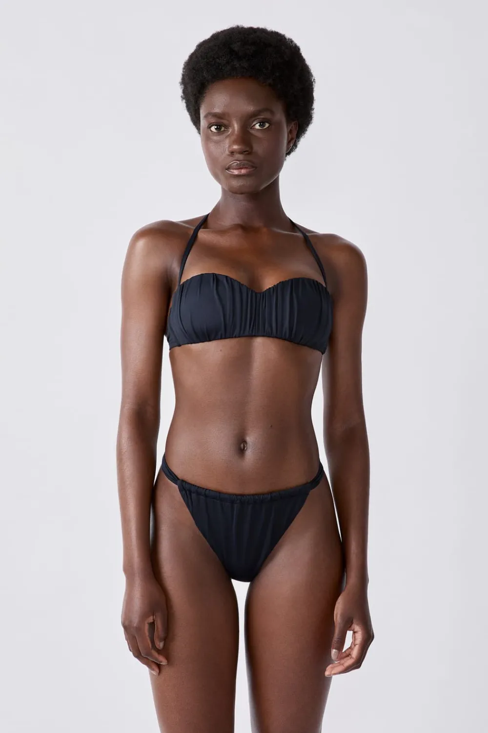New ETAM Sujetador bikini bandeu NEGRO