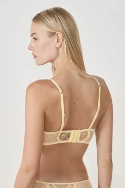 Best ETAM Sujetador bustier con bordado VAINILLA